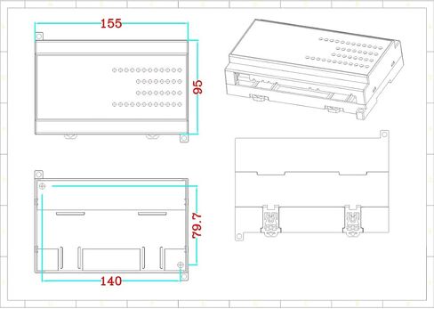 CWT-MB307E 8di+8do Ethernet Modbus مع تصاعد السكك الحديدية DIN in Saudi Arabia