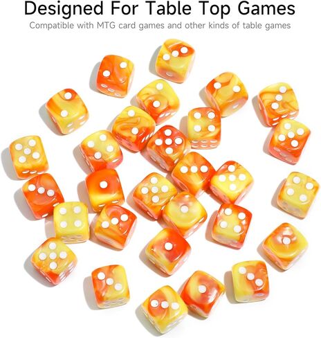 Sixpoints 36pcs 12mm/0.47inch Mini Dice Set ، مجموعة ألوان D6 Dice Set ، 6 درجات قياسية من جانب MTG ، DND ، Yahtzee ، Bunco أو تعليم لعبة لوحة الرياضيات ، مع صندوق بلاستيكي محمول (دوامة زرقاء حمراء داكنة) in Saudi Arabia