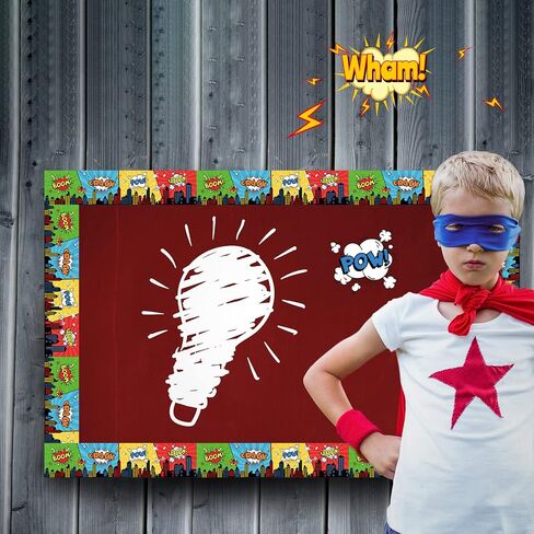 67ft Super Theme Hero Bulletin Board Borders Stickers Super Theme Hero Bulletin Board Decorations Hero Themed Border Stickers Holiday Borders for School Classroom Office Party Wall Decor in Saudi Arabia