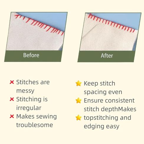 5 PCS حافة الحافة قفل وخياطة المقياس - 3 أحجام قوالب الخياطة ، حاكم الأصابع الصغيرة ، دليل غرزة ثابت ، أداة قياس DIY لخياطة المبتدئين in Kuwait