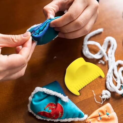 5 PCS حافة الحافة قفل وخياطة المقياس - 3 أحجام قوالب الخياطة ، حاكم الأصابع الصغيرة ، دليل غرزة ثابت ، أداة قياس DIY لخياطة المبتدئين in Kuwait