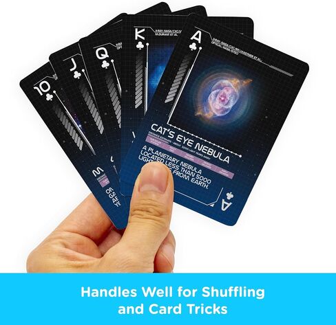 أوراق اللعب Aquarius NASA - DECK من بطاقات بطاقات NASA لألعاب الورق المفضلة لديك - MELISED SELESS NASA SEMPLISIONES - حجم البوكر مع الانتهاء من الكتان in Saudi Arabia