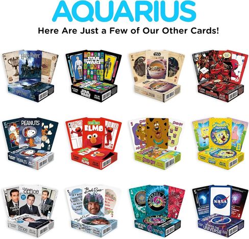 أوراق اللعب Aquarius NASA - DECK من بطاقات بطاقات NASA لألعاب الورق المفضلة لديك - MELISED SELESS NASA SEMPLISIONES - حجم البوكر مع الانتهاء من الكتان in Saudi Arabia