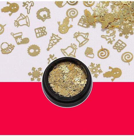 360pcs الثلج المصغرة للحرف اليدوية - 0.2 بوصة الثلج المعدني الصغيرة زخارف عيد الميلاد الصغيرة لديكور شجرة عيد الميلاد الحرف الشتوية (أبيض) in Kuwait