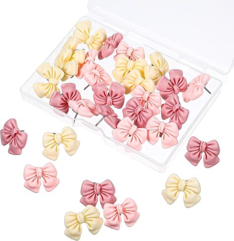 30pcs القوس دبابيس دبابيس للوحة الفلين ، دبابيس زخرفة زخرفية زخرفية لزخرفة لصورة جدار خريطة النشرة ديكور المنزل in Kuwait