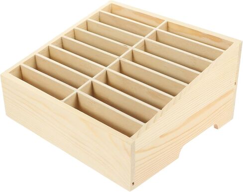 NUOBESTY Cell Phone Storage Box 16-grid Wooden Cell Phone Holder Desktop Organizer Storage Boxes for Classroom Office in Saudi Arabia