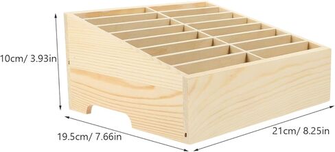 NUOBESTY Cell Phone Storage Box 16-grid Wooden Cell Phone Holder Desktop Organizer Storage Boxes for Classroom Office in Saudi Arabia