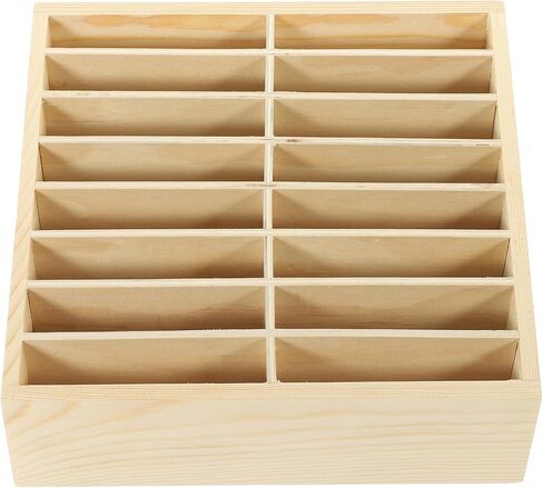 NUOBESTY Cell Phone Storage Box 16-grid Wooden Cell Phone Holder Desktop Organizer Storage Boxes for Classroom Office in Saudi Arabia