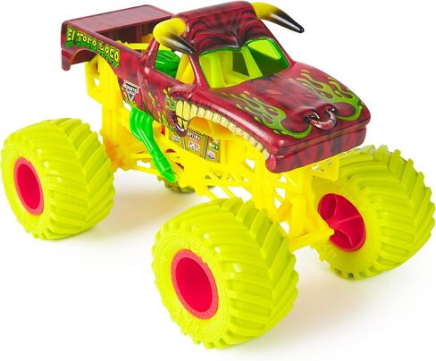 Monster Jam, Official El Toro Loco Monster Truck, Collector Die-Cast Vehicle, 1:24 Scale, Kids Toys for Boys and Girls Ages 3 and up in Saudi Arabia