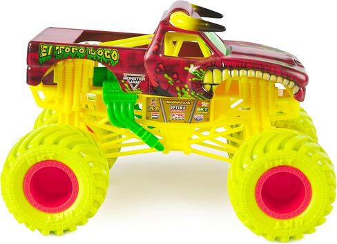 Monster Jam, Official El Toro Loco Monster Truck, Collector Die-Cast Vehicle, 1:24 Scale, Kids Toys for Boys and Girls Ages 3 and up in Saudi Arabia