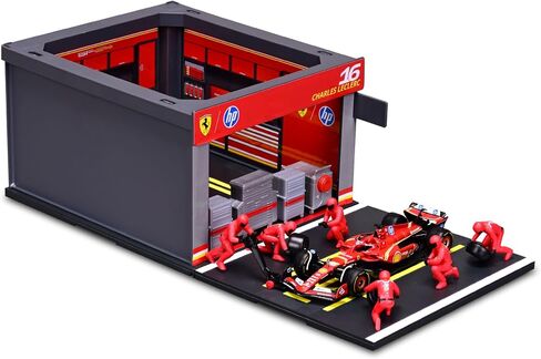 1/43 نموذج لـ Ferrari SFR F1 SF24 2024Season 16# Charles Leclerc F1 SF24 55# Carlos Sainz Station Station Playset Car Die Car Car Model Model Diecast Formula (1/43 SF24 16# playet) in Saudi Arabia