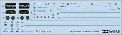 Tamiya 24032 1/24 Special Sale Product Sports Car Series No.32 Honda Prelude XX Plastic Model in Saudi Arabia