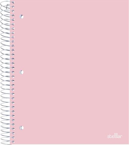 دفتر Notebook Poly Stellar Poly STELLAR ، 8-1/2 "× 11" ، 5 موضوع ، تحكم الكلية ، 200 ورقة ، أحمر الخدود in Saudi Arabia