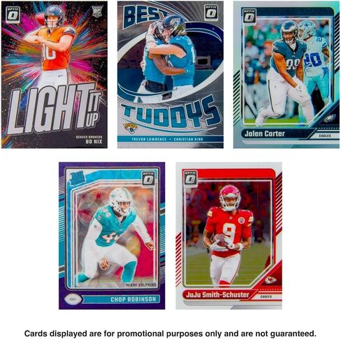 2024 Panini Donruss Optic NFL Football Trading Cards Hanger Box – Purple Scope Parallel – 20 Cards Per Box – Includes Rated Rookie & Inserts in Saudi Arabia