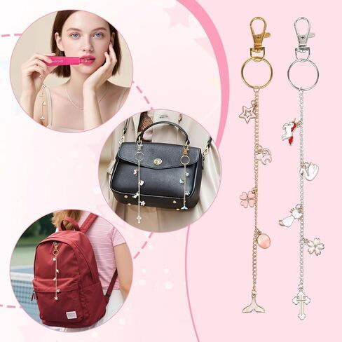 224 PCS Lip Gloss Charm Charm Cynchain Set ، مجموعة مفاتيح محلية الصنع ، سحر لمعان الشفاه 100 ، 20 سلسلة مفاتيح ، واحدة من المجوهرات ، 1 Puncher ، سلسلة لفات 16.5 قدم ، 100 حلقات قفز ، للحصول على هدايا المجوهرات الحرفية in Kuwait