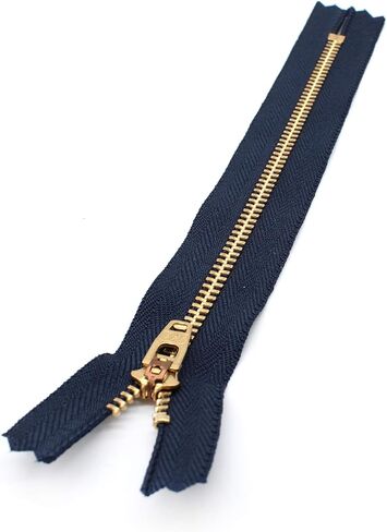 ykk مغلق end zip zip للجينز ، الدنيم ، الجيوب وما إلى ذلك الشريط البحري. الأسنان النحاسية الذهبية/الرأس. مجموعة متنوعة من الأحجام من 3.5 - 7 بوصات. (6 بوصات (15 سم)) الذهب in Saudi Arabia