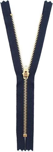 ykk مغلق end zip zip للجينز ، الدنيم ، الجيوب وما إلى ذلك الشريط البحري. الأسنان النحاسية الذهبية/الرأس. مجموعة متنوعة من الأحجام من 3.5 - 7 بوصات. (6 بوصات (15 سم)) الذهب in Saudi Arabia