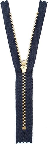ykk مغلق end zip zip للجينز ، الدنيم ، الجيوب وما إلى ذلك الشريط البحري. الأسنان النحاسية الذهبية/الرأس. مجموعة متنوعة من الأحجام من 3.5 - 7 بوصات. (6 بوصات (15 سم)) الذهب in Saudi Arabia