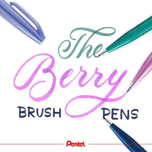 Pentel Brush Sign Pen Blue/Black in Saudi Arabia