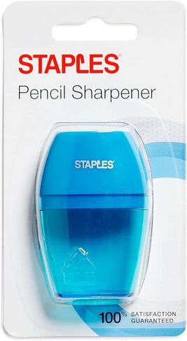 Staples Manual Pencil Sharpener, Assorted Colors 3/Pack (10896-CCVS) in Saudi Arabia