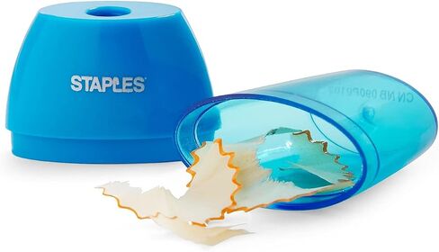 Staples Manual Pencil Sharpener, Assorted Colors 3/Pack (10896-CCVS) in Saudi Arabia