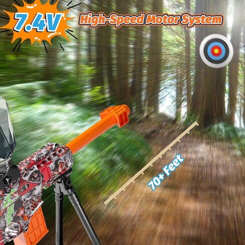 2 Pack Electric Blaster Toys, Full Auto Splatter Blasters - 11 Rs Per Seconds, 7.4V/500 mAh Batteries, Perfect for Outdoor Team Play Game Activities, Parties & Summer Fun, Ages 12 & Up in Saudi Arabia