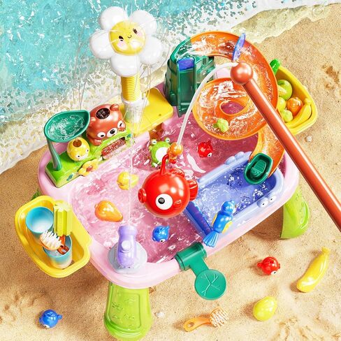 Pupu Pig Water Table, Play Sink with Electric Faucet, Toddler Toys Ages 3+ in Saudi Arabia