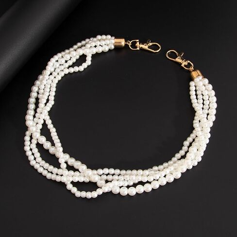 Pearl Wallet Chain Belt Trouser Jean Chains for Men Pants Chain Pearl Jewelry 70S 80S 90S Gifts in Saudi Arabia