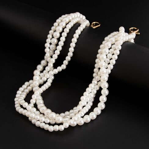 Pearl Wallet Chain Belt Trouser Jean Chains for Men Pants Chain Pearl Jewelry 70S 80S 90S Gifts in Saudi Arabia