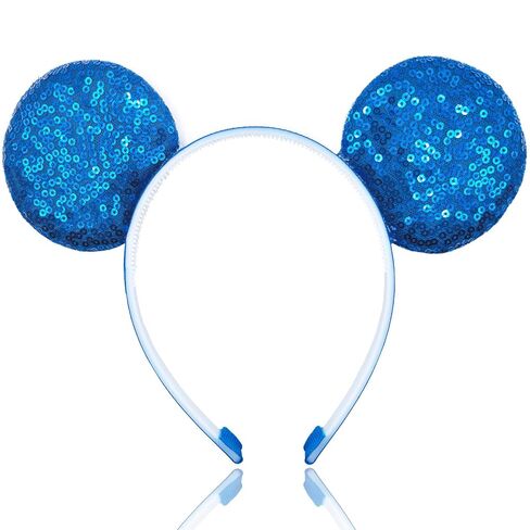 آذان الماوس عصابات براقة الترتر آذان للأطفال امرأة عيد ميلاد الشعر الحزب لوازم الملاهي مهرجان مهرجان أغطية رأس هالوين ديكبوب العزلة （أسود） in Kuwait