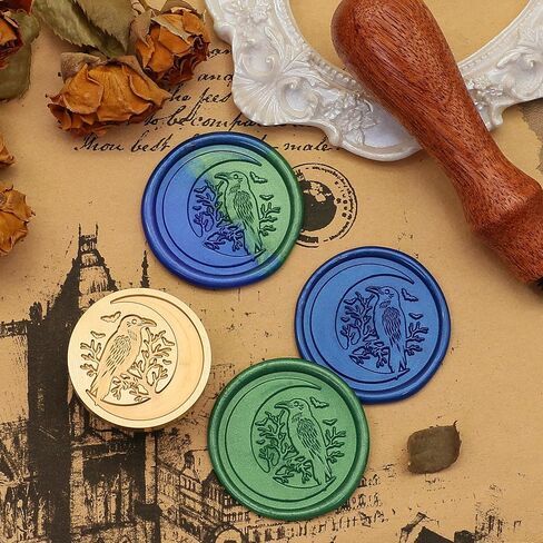 SWANGSA Mushroom Wax Seal Stamp Kit with 200pcs Sealing Wax Beads, Great for Embellishment of Invitations, Wine Packages, Gift Idea in Kuwait