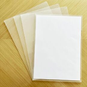 Thick Clear Plastic Folders–Upgraded Size File Folders, Page Protectors, Document Protectors 8.5x11 Inch, Fits A4&Letter Paper, Waterproof, Keeps Documents Organized for School, Office, Home in Saudi Arabia