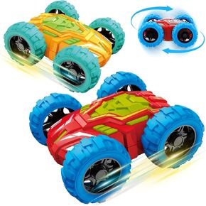 Toddlers Car Toys for 1-3, Toys Cars for Ages 2-4, Double-Sided Monster Truck Toys, Stunt Push and Go Friction Cars, 3 Year Old Boy Toys, Toy Cars for 2 3 4 5 6 Year Old Boy Christmas Birthday Gift in Saudi Arabia