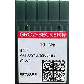 Needle It Up مع Groz -Beckert Needle B27 / 81x1 / DCX27 / DCX1 FFG 65 / 81x1 SES - FFG / SES - الحجم - 80/12 (50pk) in Kuwait