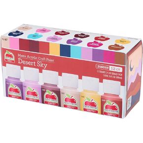 Apple Barrel, Desert Sky, Acrylic Craft Paint Set, Includes 12 Colors with a Matte Finish in Kuwait