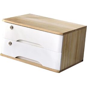 خزانة ملفات سطح المكتب - مع تخزين خزانة الملفات المسطحة ، خزانة تخزين سطح المكتب/خزانة بيانات ، خزانة درج سطح المكتب الخشبية الصلبة ، صندوق تخزين سطح المكتب مع أدراج (أ ، دراجين) in Kuwait