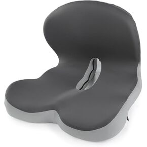 Truck Seat Cushion for Truck Driver Office Chair Cushion Semi Truck Driver Seat Cushion Memory Foam Car Seat Cushion with Lumbar Support Relieve Back Pain Sciatica Pain for Long Drives(Light Grey) in Saudi Arabia