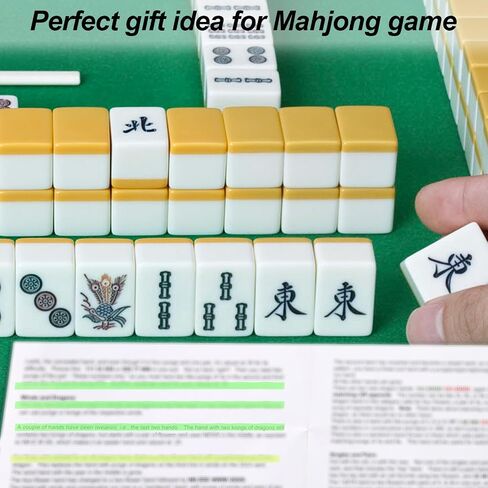 2 حزمة/320pcs الباحثين عن خط البطاقة Mahjong ، قواعد مشرقة القارئ شريط الشريط اللزج علامة المساعد المحمولة Mah Jong Jongg حاكم هدية ملحقات لاعبين لاعبين لاعبين لوقت الترفيه أو السفر in Kuwait