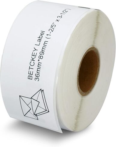 BETCKEY - Compatible with Dymo 30321 (1-4/10" x 3-1/2", Removable) Large Address Labels, Compatible for Dymo LabelWriter Thermal 450, 4XL & Zebra Desktop Printers [1 Roll, 260 Labels, Removable] in Saudi Arabia