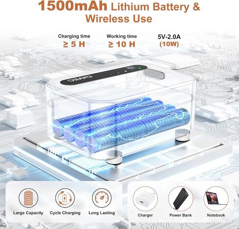 قلم اللوحة الفنية الماس ، 1500 مللي أمبير في الساعة Rechargebale فراغ الماس مجموعات القلم الفنية للبالغين مع شحن USB ، وأدوات إكسسوارات فن الماس الكهربائي مع صينية التخزين ، وشفط 3 الوضع والضوضاء المنخفضة (الأرجواني) in Saudi Arabia