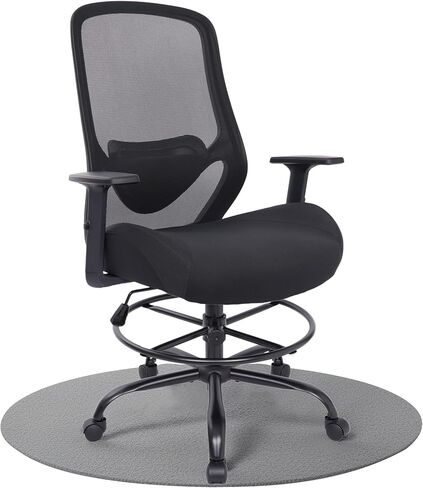HYLONE 400lbs Drafting Chair Adjustable High Back Computer Office Chair with Lumbar Support Standing Desk Chair Heavy Duty Big Tall Drafting Stool for Artists with Adjustable Footrest in Kuwait
