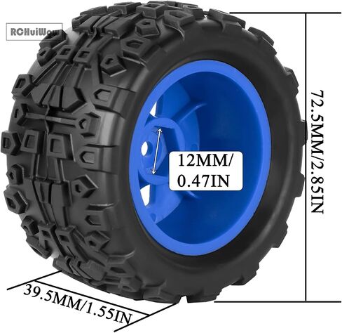 RC عجلات وإطارات إطارات الشاحنات ل 1/18 Typhon Granite ، RC عجلات العربات العربات العربات العربات العربات العربات العربات العربات العربات العربات العربات والطاطس لسيارة RC 1/18 ، 4pcs ، الأسود in Saudi Arabia