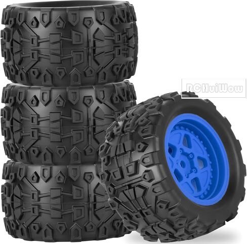 RC عجلات وإطارات إطارات الشاحنات ل 1/18 Typhon Granite ، RC عجلات العربات العربات العربات العربات العربات العربات العربات العربات العربات العربات العربات والطاطس لسيارة RC 1/18 ، 4pcs ، الأسود in Saudi Arabia