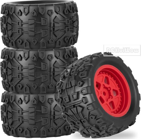RC عجلات وإطارات إطارات الشاحنات ل 1/18 Typhon Granite ، RC عجلات العربات العربات العربات العربات العربات العربات العربات العربات العربات العربات العربات والطاطس لسيارة RC 1/18 ، 4pcs ، الأسود in Kuwait