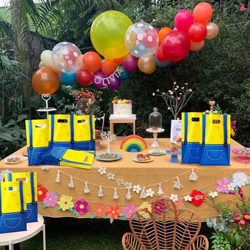 Salacool 30 مجموعة أكياس Goodie الصفراء ، حقائب الهدايا لصالح حفلة عيد الميلاد ، حقيبة الهالوين لزخارف حفلة عيد الميلاد in Kuwait