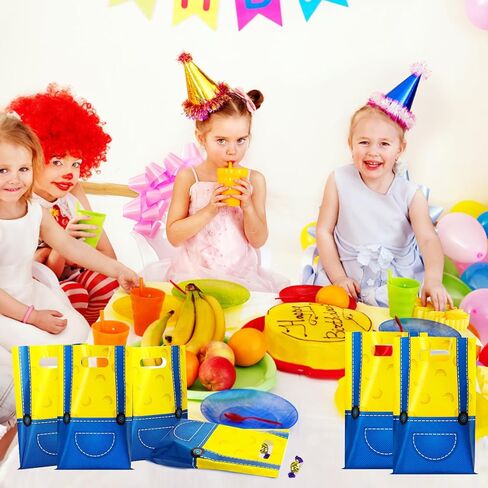 Salacool 30 مجموعة أكياس Goodie الصفراء ، حقائب الهدايا لصالح حفلة عيد الميلاد ، حقيبة الهالوين لزخارف حفلة عيد الميلاد in Kuwait