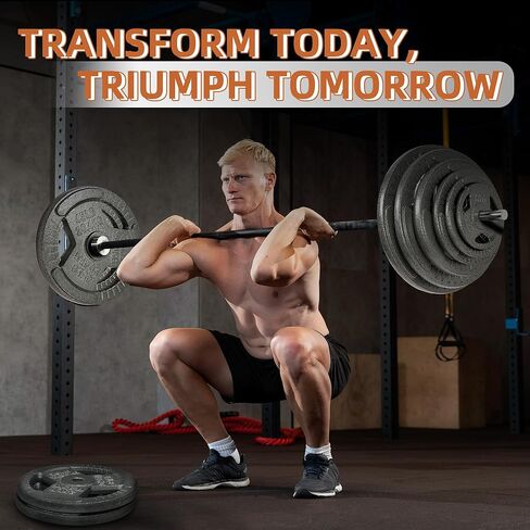 لوحة وزن من الحديد الزهر من سيجنتشر فيتنيس لتدريبات القوة ورفع الأثقال، قياسية أو أولمبية، مقاسات متعددة in Kuwait