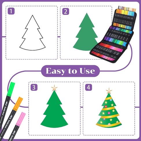 72 Colors Dual Tip Art Markers Pens, Acrylic Paint Pens, Brush and Fine Tip Coloring Marker for Rock Painting, Wood, Canvas, Stone, Glass, Ceramic, DIY Crafts Making Art Supplies in Saudi Arabia