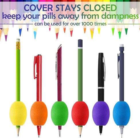 Outus 12 Pieces Egg Pencil Pen Grips Adults Egg Handwriting Grips Pen Stylus Foam Writing Aid Soft Cushioned Foam for Handwriting, Drawing Adults Right or Left Handed Use (Assorted Color) in Saudi Arabia