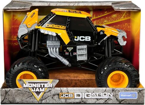 Monster Jam 1:24 Scale Die-Cast Truck-JCB Digatron-Series 25 ، شاحنة وحش واقعية مع تعليق العمل وإطارات BKT in Saudi Arabia